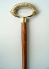 Vintage Brass Designer Handle Antique Style Wooden Walking Stick Nautical Cane