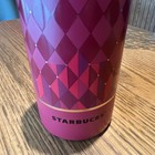 Nwt Rare Starbucks Muir  Christmas Red Diamond Stainless Steel Tumbler 20 Oz