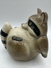 Vintage 1980 Fitz And Floyd Chubby Bandit Raccoon Bookend 5    Rare