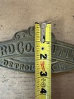 Antique The Standard Computing Scale Co  Top Sign Bronze Detroit Michigan 
