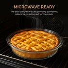 9 Inch Glass Pie Dish With Lid Borosilicate Microwave And Dishwasher