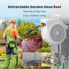 Giraffe Tools Retractable Garden Hose Reel 65 x1 2  Water Hose Reel Wall-mounted