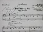 Signed Billie Eilish   Finneas O connell  no Time To Die  Sheet Music 2020 Bond