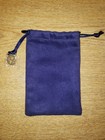 Tory Burch Purple Velvet Jewelry Pouch Drawstring Logo Charm Dust Bag 3x5 