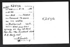 Qsl Cb Radio Card wb7n derald sketch Of A Gold American Eagle arrl  idaho q9536 