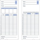  400  Time Cards For Lathem 400e Time Clock  e14-100 