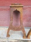Antique Cast Iron Legs Industrial Table Base Lathe Excelsior Repurpose Table Leg