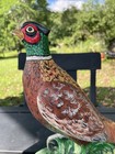 Holland Mold Ceramic Pheasant Bird Statue Figurine 10   x14  1973 Handpainted