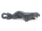 Vintage Mcm Black Panther Stalking Ceramic Figure Statue 14    Mid Century Modern