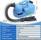 7l 1 85gallon Portable Ultra-low Atomizer Foggers Sprayer For Indoor   Outdoor
