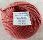 New Macrame Cord Peach Tone Color 75 Yards 225 Feet