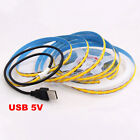 Cob Led Strip Light Flexible Tape Lights Home Diy Lighting Warm White Dc12v 5v
