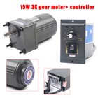 110v Ac 450rpm Gear Motor Electric Motor Variable Reducer Speed Controller 1 3