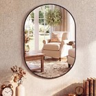 Gianna 20 x30  Oval Bathroom Mirror     Metal Frame  Elliptical Wall Mirror For Va