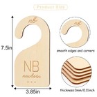 Baby Closet Dividers Wooden clothes Size Markers For Baby organize Hanger