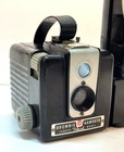 Vintage 1950 s Kodak Camera Brownie Hawkeye With Flash Read Description 