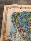 Disneyland 1958 Version B Theme Park Map Walt Disney Rare Folded