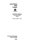 John Deere 2030 Utility Tractor Service Manual Repair Shop Technical Book
