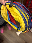Play Day Kids Pop Up Crawl Tunnel Red Blue Yellow Indoor Play Tent Toy