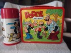 Vintage 1980 Popeye Brutus Metal Aladdin Lunchbox With Thermos 
