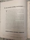 Singer Sewing Machine Company Home Decoration Guide 1947 Original Owner