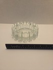 Heavy Glass Cog Shaped Ashtray Made By Pukeberg Glasbruk  Nybro Sweden  1960 s