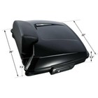 Black 5 5  Razor Pack Trunk Mount Rack Fit For Harley Tour Pak Road Glide 14-25