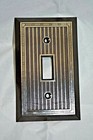 2-pk Vintage Sierra Light Switch Wall Plate Toggle Brown Bakelite New 91071