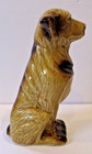 Vintage Ceramic Brown Golden Retriever Dog Figurine Hand Painted Brazil 7  Tall