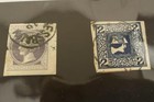 Lot Of 2 Used Austria Newspaper Postage Stamps Hinged 1867-1908 With Tear