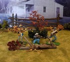 Acw Civil War Britains Marx Reb 8pc Diorama Plastic Set 54mm Fit Conte Britains