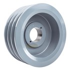 Cast Iron 5 5  Triple Groove Pulley Belt B Section 5l With 1-1 4  Sheave Bushing