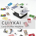 Rechargeable 2 Deck Automatic Card Shuffler - Portable Machine For Poker   Uno