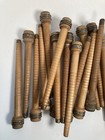 Wood Bobbins Spools Wooden Industrial Style Spindles 8 75  Wooden Quills Lot-30 