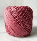 Vintage J   P Coats Knit-cro-sheen Cotton Crochet Thread - Color Rose 200 Yards