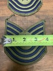 Vintage United States Air Force Navy   Green Sergeant Rank Military Patch