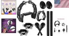 10 Pcs Black Tambourine Set Percussion Instruments Maracas Shakers