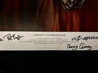 Victor Espinoza  Bob Baffert  Penny Chenery Autographed American Pharoah Print