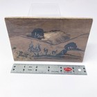 West Australian Aboriginal Art Kangaroo Bark Painting 4x6 In Vtg