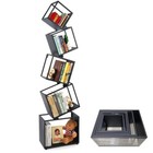 5-tier Bookshelf Metal Bookshelf Black Bookcase 67  Tall Modern Bookshelf Us