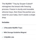 Souper Cubes Mymilk Breast Milk Freezing Tray W lids Mint Bpa-free