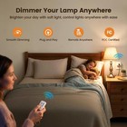 Dimmer Plug Remote Control Fits 200w Inc 150w Led Smart Home Outlet Switch
