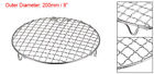 Round Cooking Rack 8-inch Stainless Steel Cross Wire Barbecue Grill With Legs