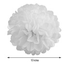 6 Pcs 10  Wide White Paper Pom Poms Party Wedding Reception Decorations Sale
