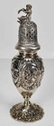 Antique 19thc German 800 Silver Louis Xv Rococo Repousse Powdered Sugar Shaker