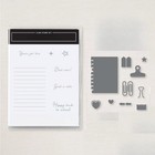 Just A Note  Clear Stamps And Metal Cutting Dies Diy Scrapbooking Embossing