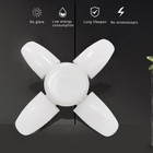 4    Led Bulb Fan Blade Lamp Garage Lights Ac85-265v Foldable Home Ceiling Light