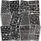 410  Reusable Henna Tattoo Stencils Kit Temporary Tattoo Templates For Face Body