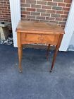 Vintage Singer Sewing Machine Cabinet Table Desk  End Table Beautiful Wood Grain