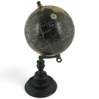 Decorative Black Desktop Globe 11in Vintage Style Map Home Office Decor Hosley